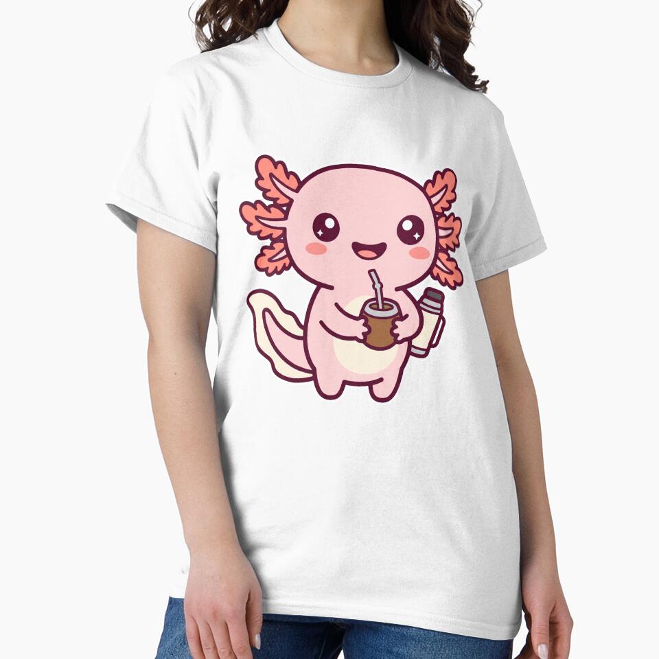 Axolotl Mate Cute Kawaii Argentina Yerba by DofinaSur