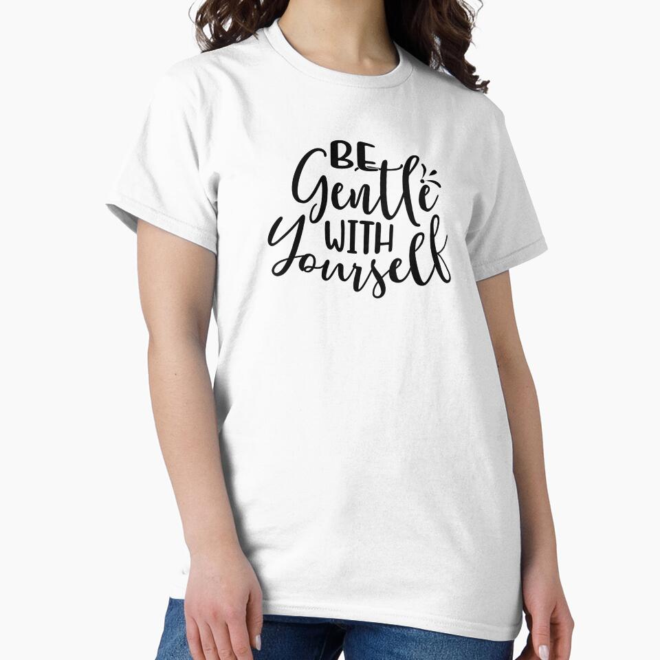 Yoga Quote Be Gentle With Yourself Motivational Saying by SoccaTamam