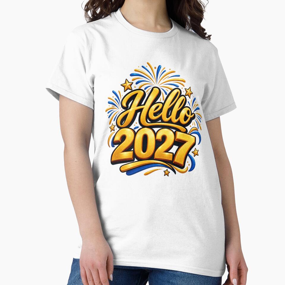 Hello 2027 New Year Shirt by MDShop011A