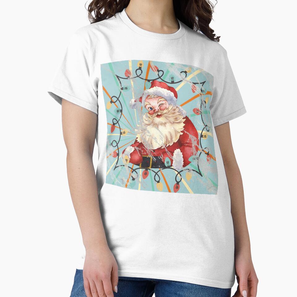 Retro Santa, Christmas design by Abelievingheart