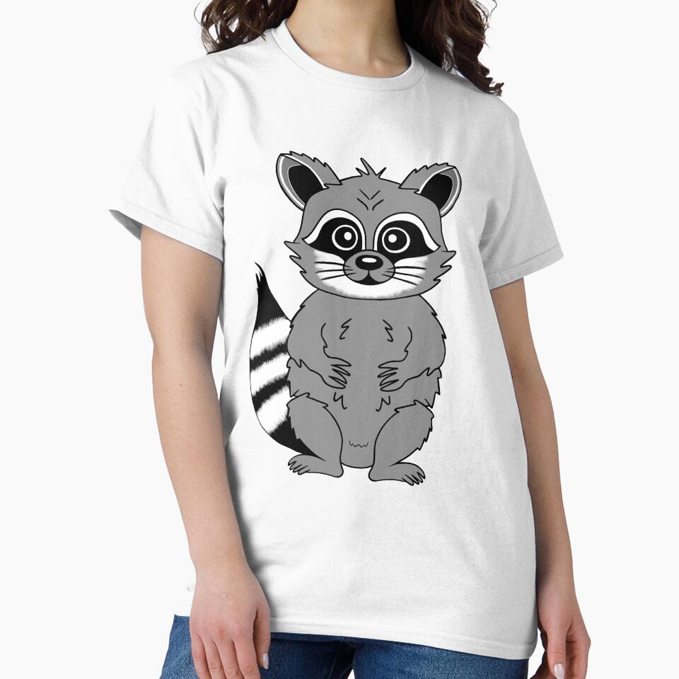 Cute Raccoon Art by Sartoris Art