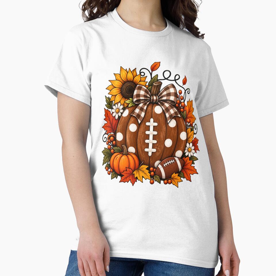 Autumn Football Pumpkin Fall Season Sports Lover by afr-saad