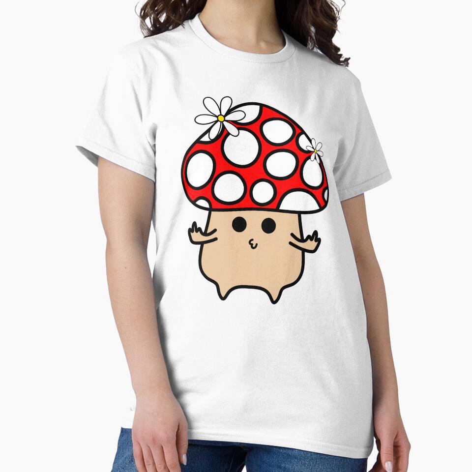 Cute Red Mushroom Pouting and Showing Middle Finger by MrsCreative1