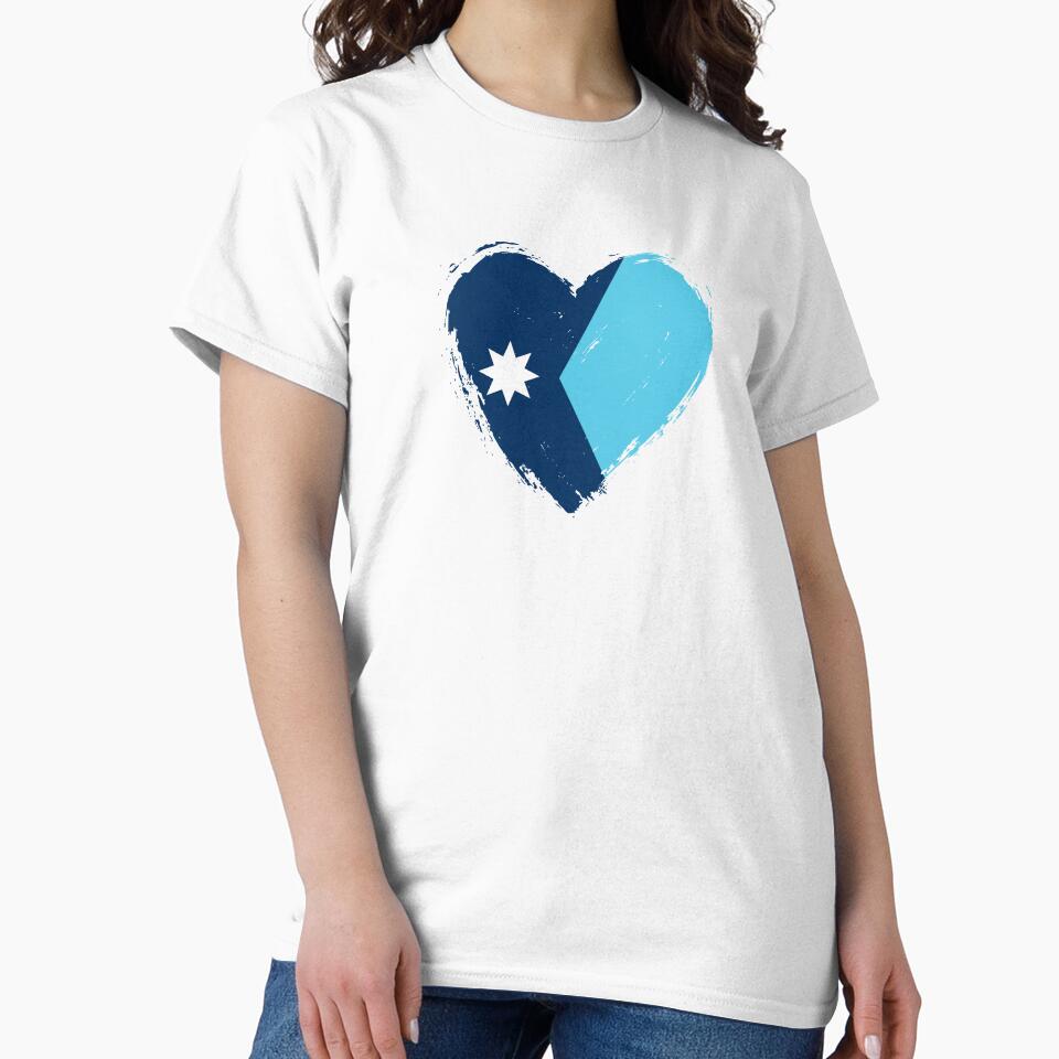 Distressed Minnesota Flag Heart MN by shitpostee