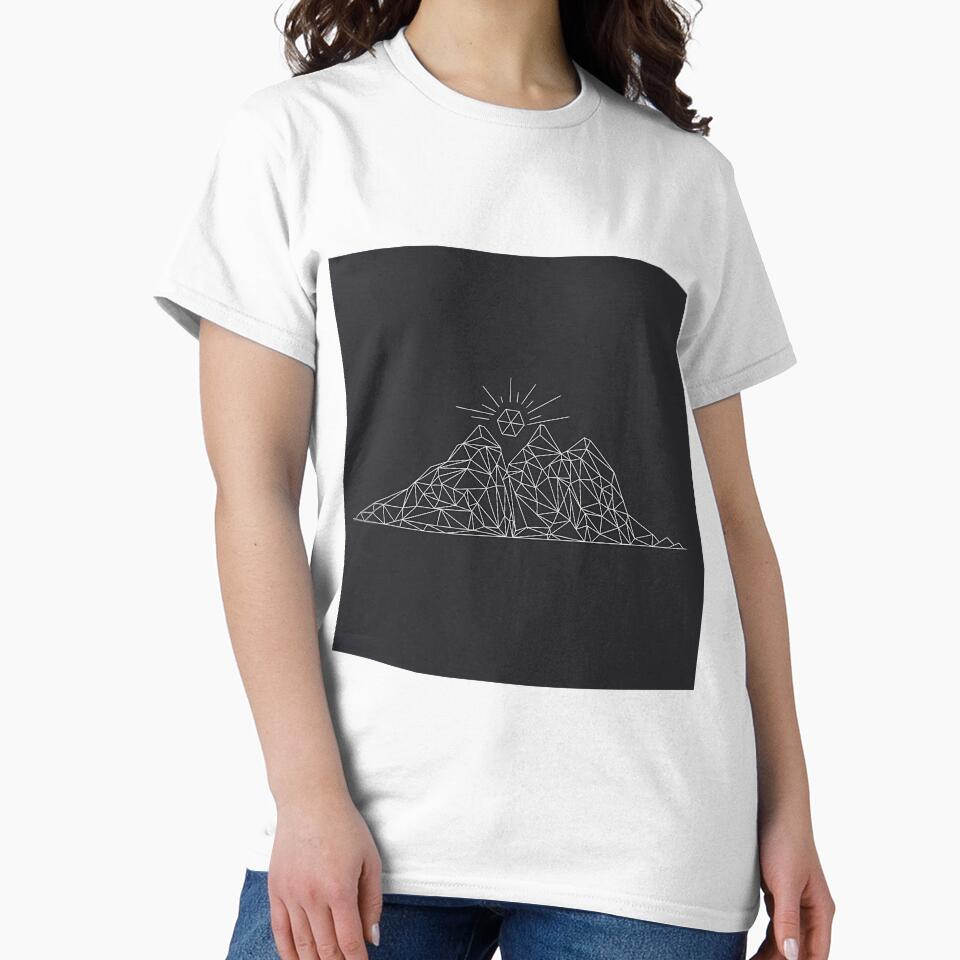 Low Poly Mountain Triangle Design by dkntrowjh2