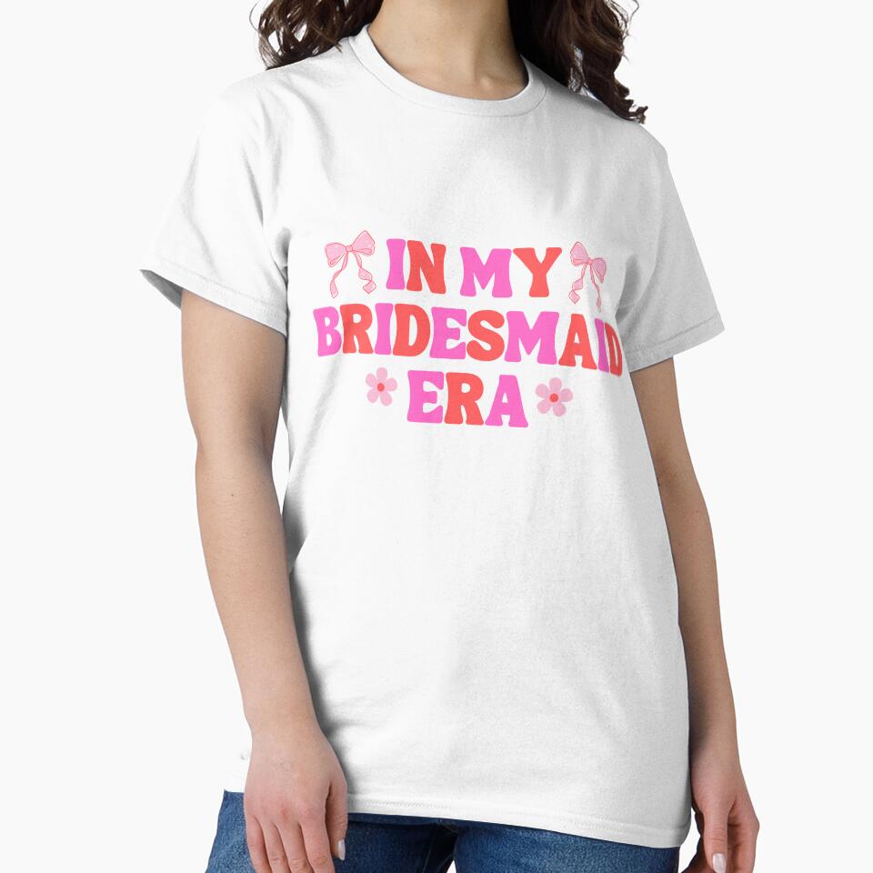in my bridesmaid era, pink red retro by mariana83