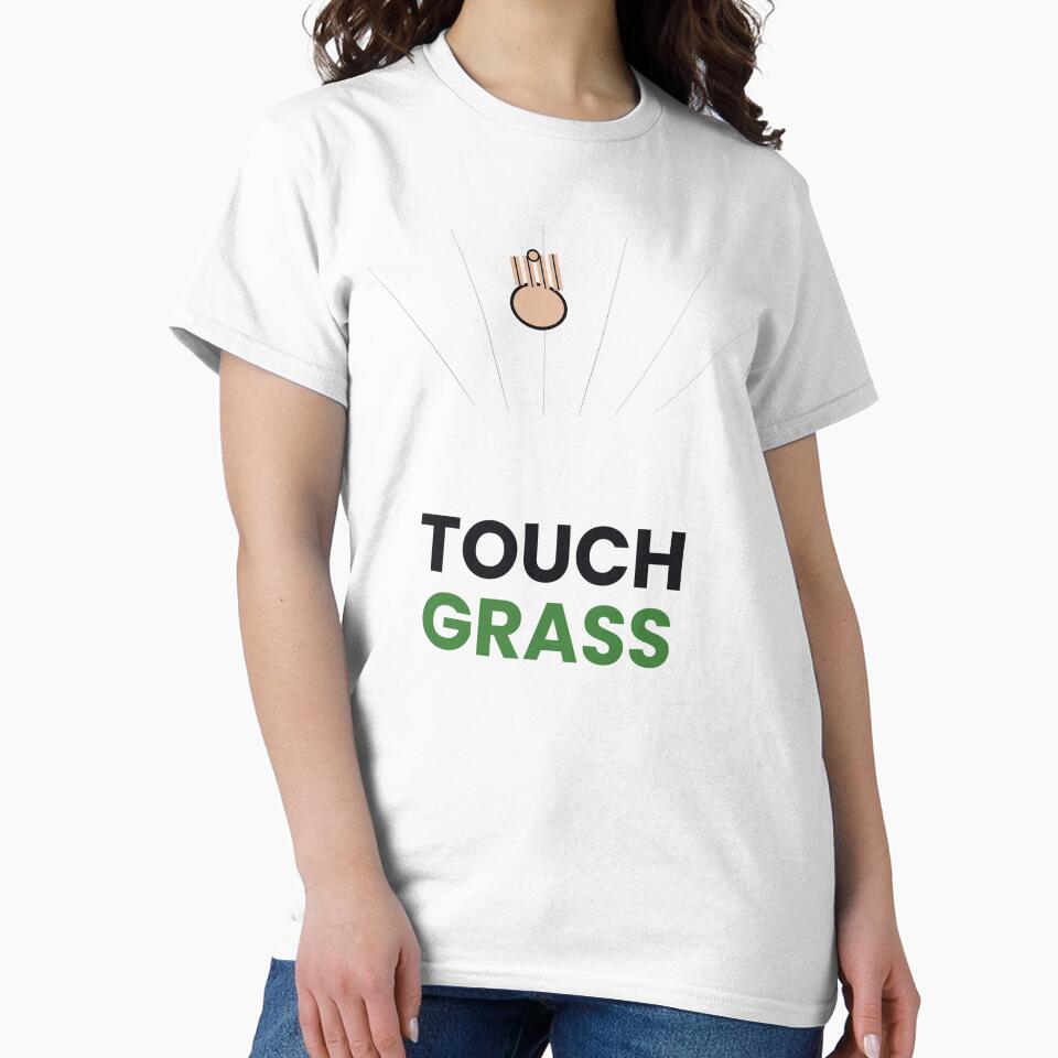 Touch Grass Funny Internet Meme Sticker by QuirkyCartel