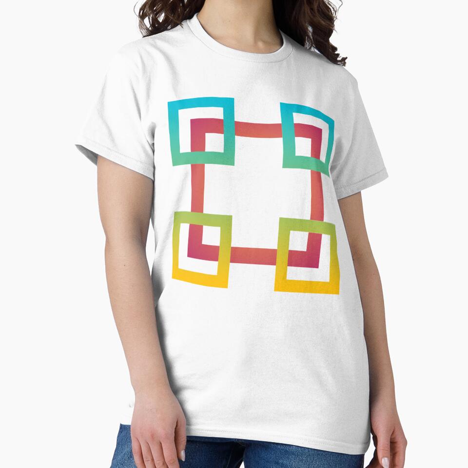 Colorful Geometric Square Pattern Art by imranatoz