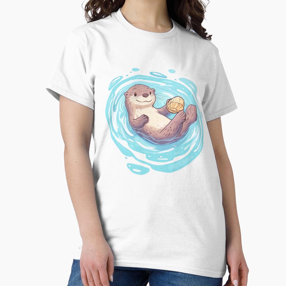 Otter Swimming by NicolasGlowArt