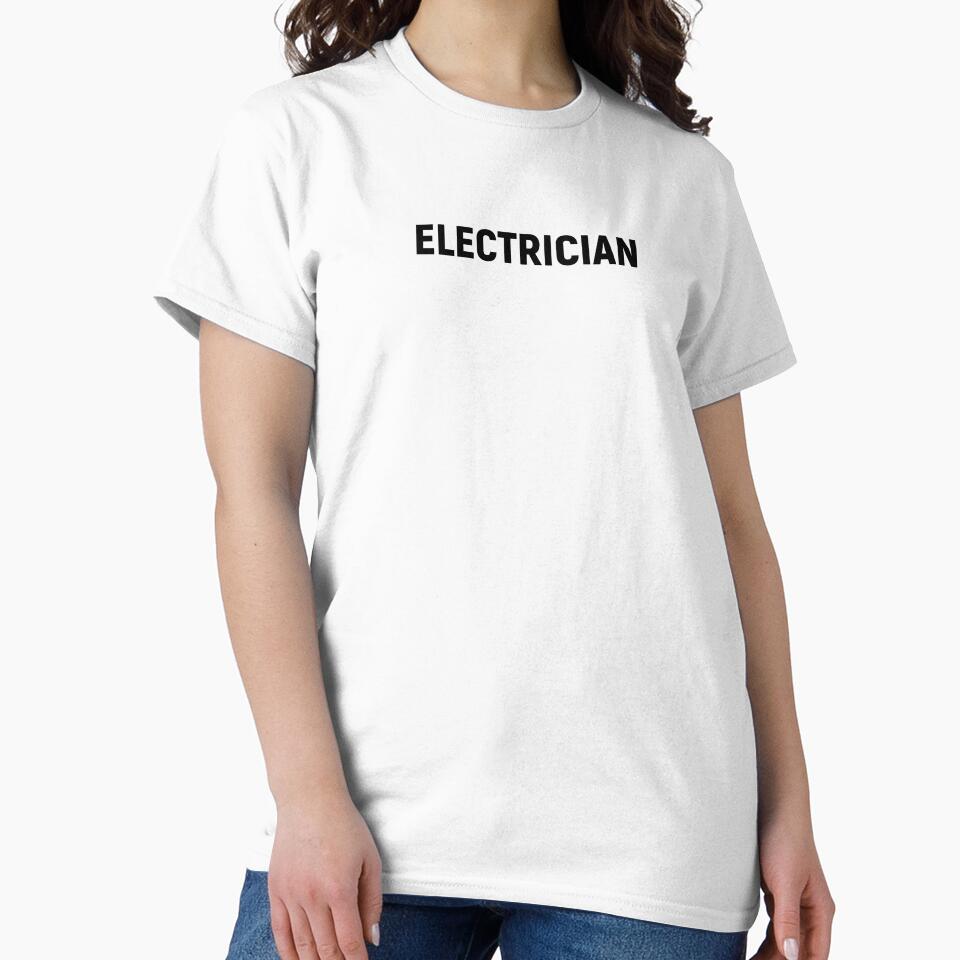 Electrician - Job Title Text (Black) by STUDIO-72