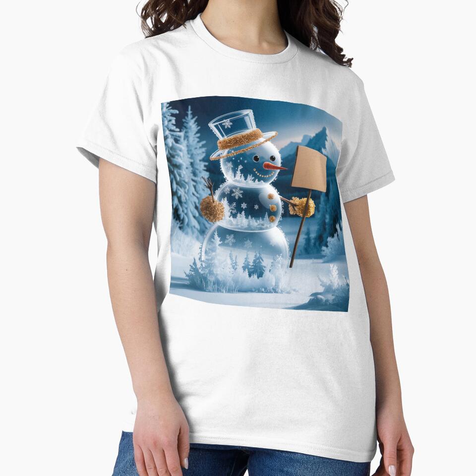 the transparent snowman masterpiece by GadiDesignArt