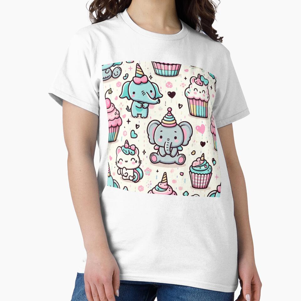 Kawaii Animals – Cute Seamless Patterns with Adorable Style by janusa