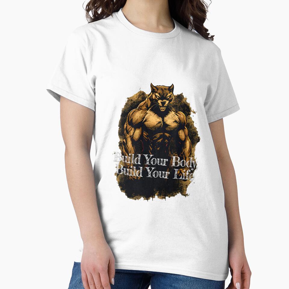 Build Your Body, Build Your LifeDesignBodybuilding Fitness Gym Workout Exercise Merch Print Design by tengamerx