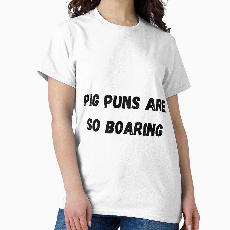 Pig puns are boaring... Bad dad joke by glooop