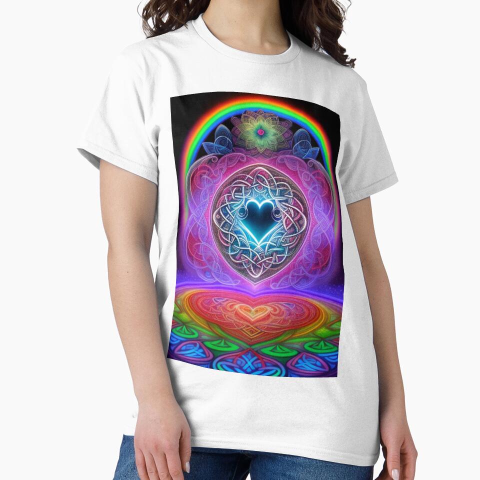 Colorful Abstract Sacred Geometry Hearts by TheDarkWardrobe