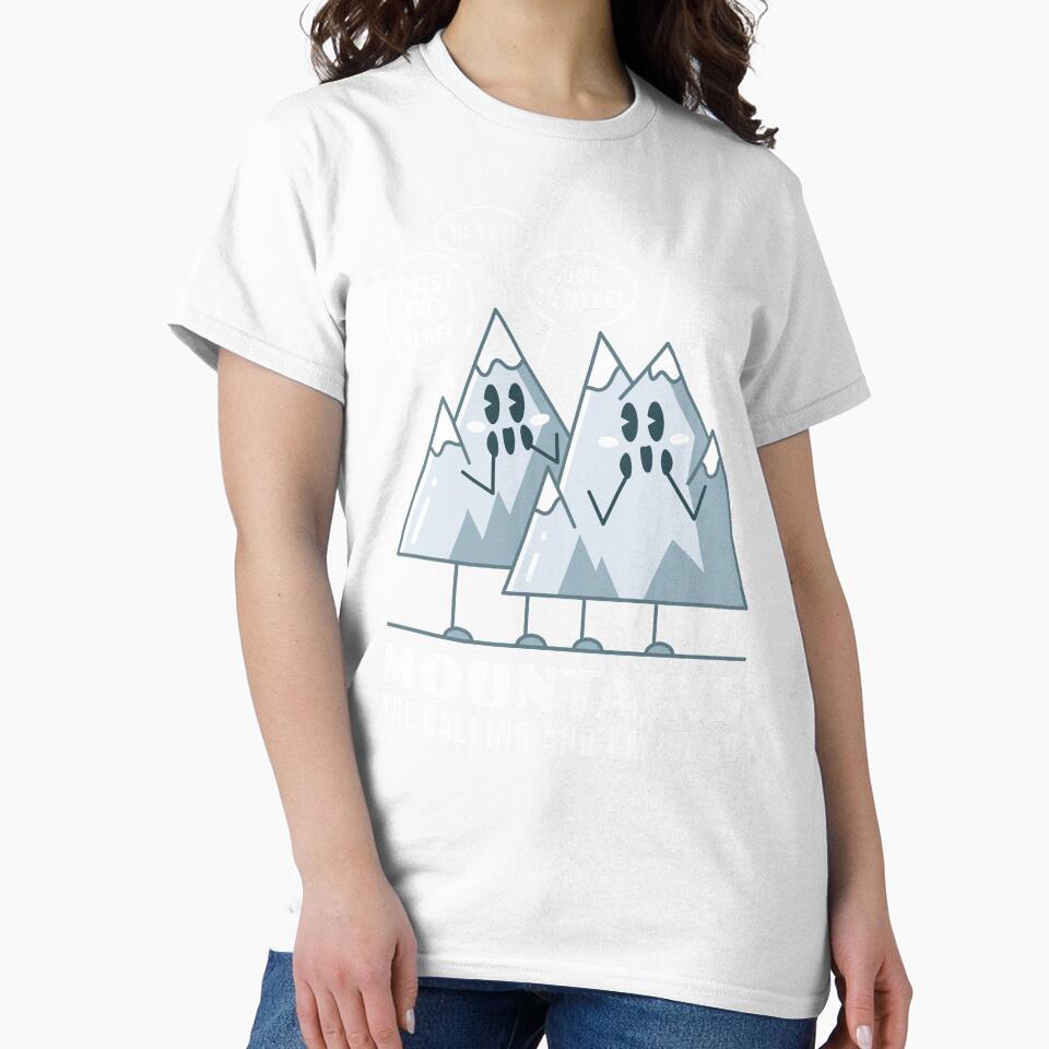 Mountains Are Calling - Naive Humor by Maud Tee Art