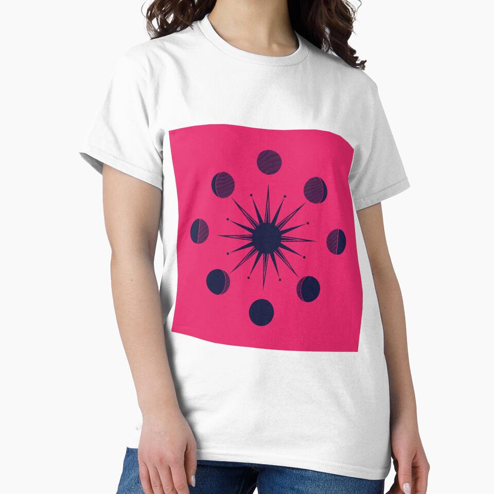 Pink and Raisin Moon Cycle by Violetable