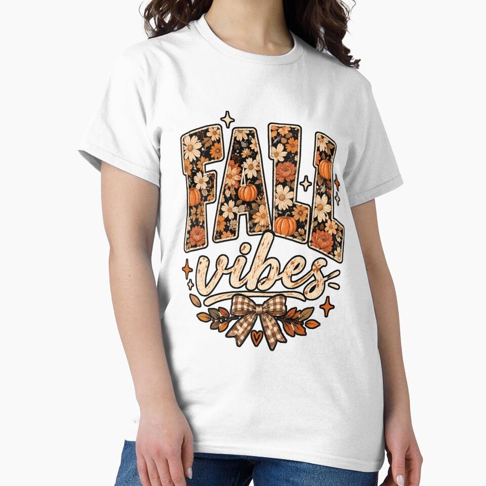 Cozy Patchwork Fall Vibes Pumpkin Autumn by Amer16