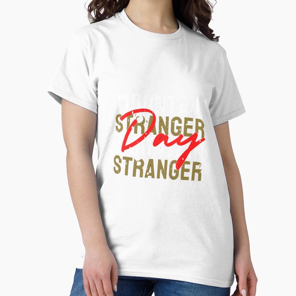Mountain Stranger – Stay Wild Outdoor Adventure Typography Design by COSAIRe