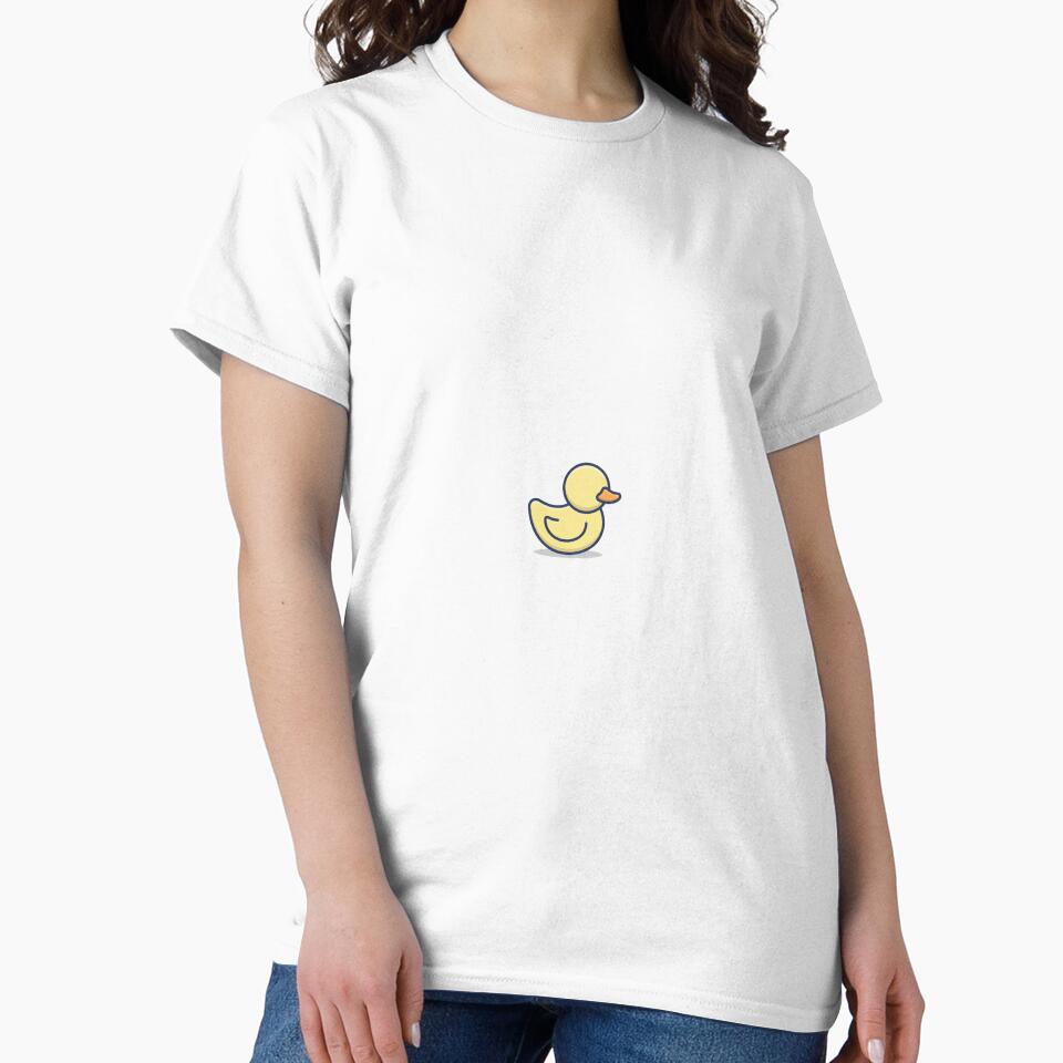 Cute Yellow Rubber Duck Minimalist Design by DuckShip