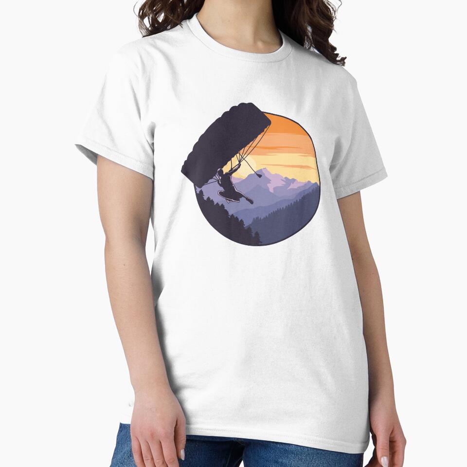 Skydiving Parachute With Mountain Background by OnlyPrint20