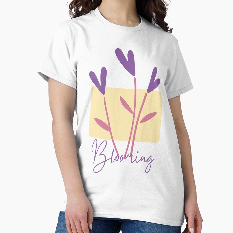 Pastel Blooming Wildflowers Line Art by Novalineastudio