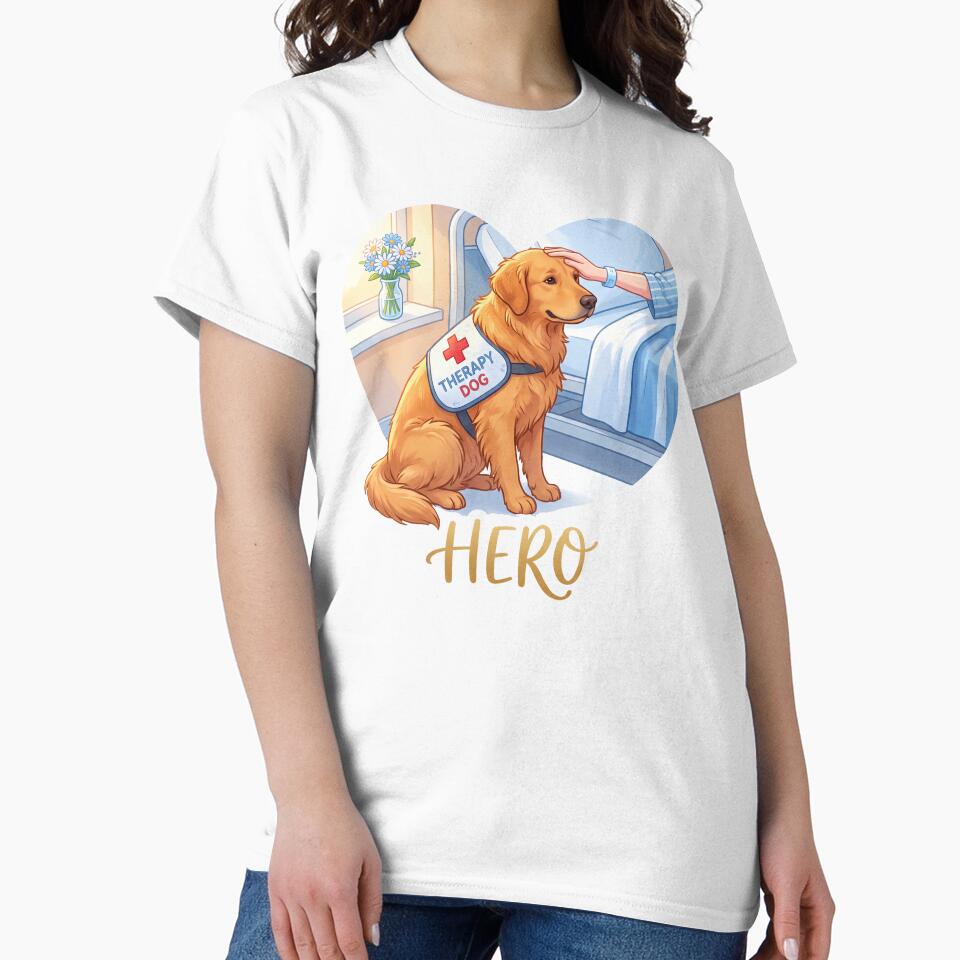 Golden Therapy Dog Hero by zoughlal