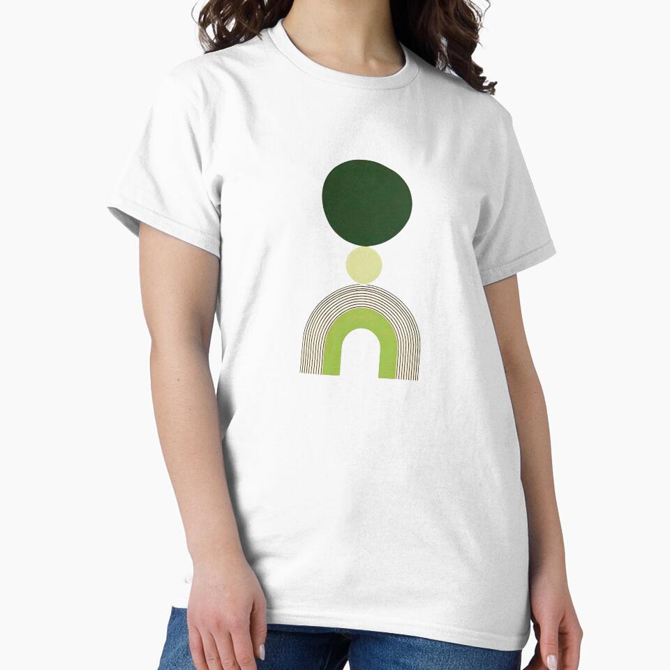 Boho Green Minimalist Geometric Design by CheersTOGETHER