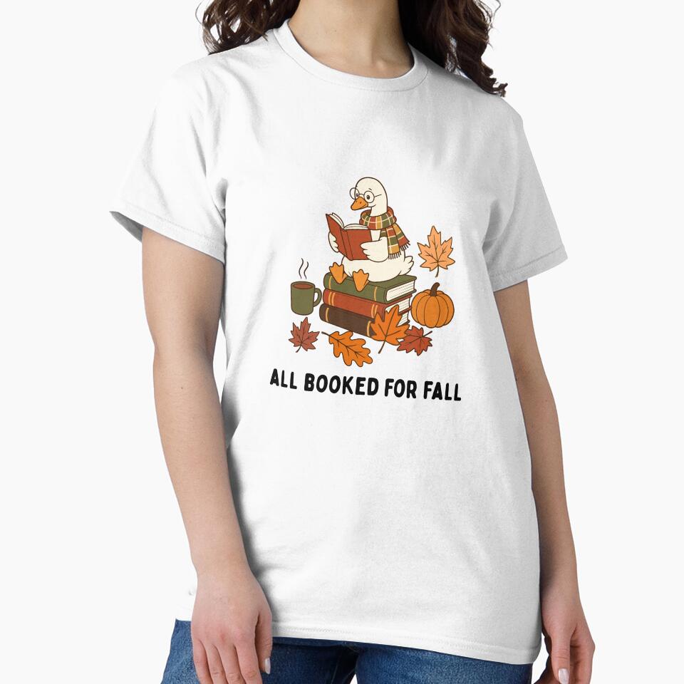 All Booked for Fall – Silly Goose Reading with a Cozy Scarf by PalleteCreation