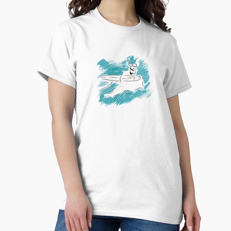 Surfing Longboard SURF Minimalist lines by Tropical Blood