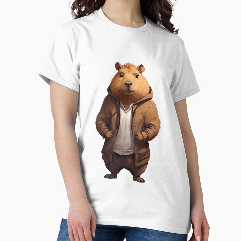 Stylish capybara: street fashion by argenta75