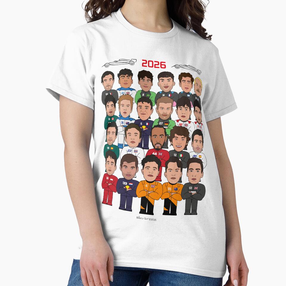 Many Formula 1 2026 racing drivers items. Original and unique! by Billers Art