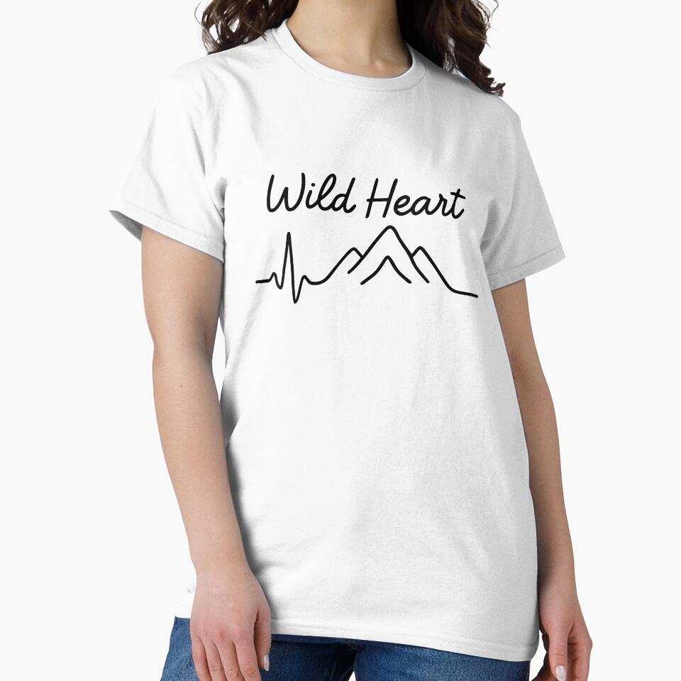 Wild Heart Mountain Pulse (Black Version) – Adventure Line Art by Fikuall