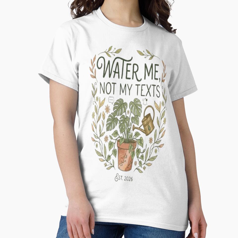 Water Me Not My Texts Funny Plant Lover Houseplant Gift by ArtsyElegance4U ⭐⭐⭐⭐⭐