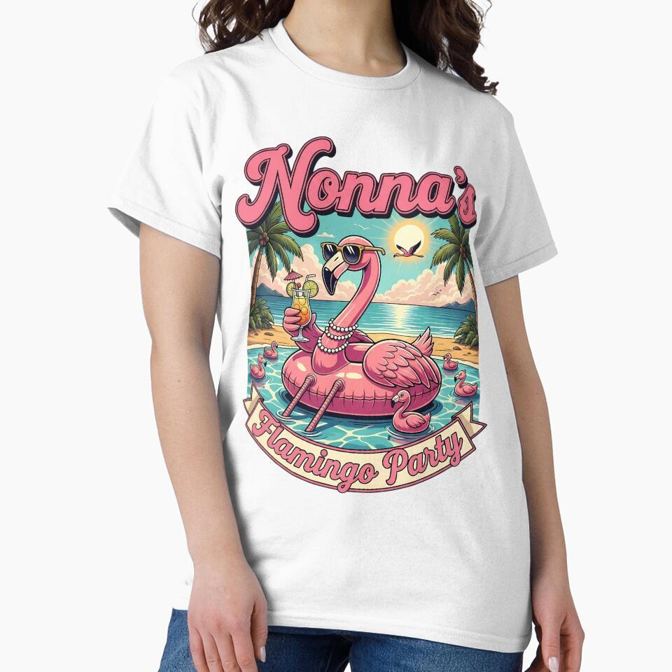 Nonna's Flamingo Party Family Reunion Tropical Beach Vacation Matching by CutOutIdols
