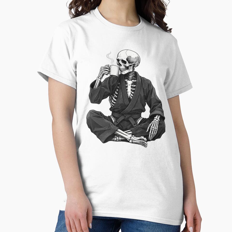 Coffee Before Open Mat – BJJ Skeleton by AcaiOutlet