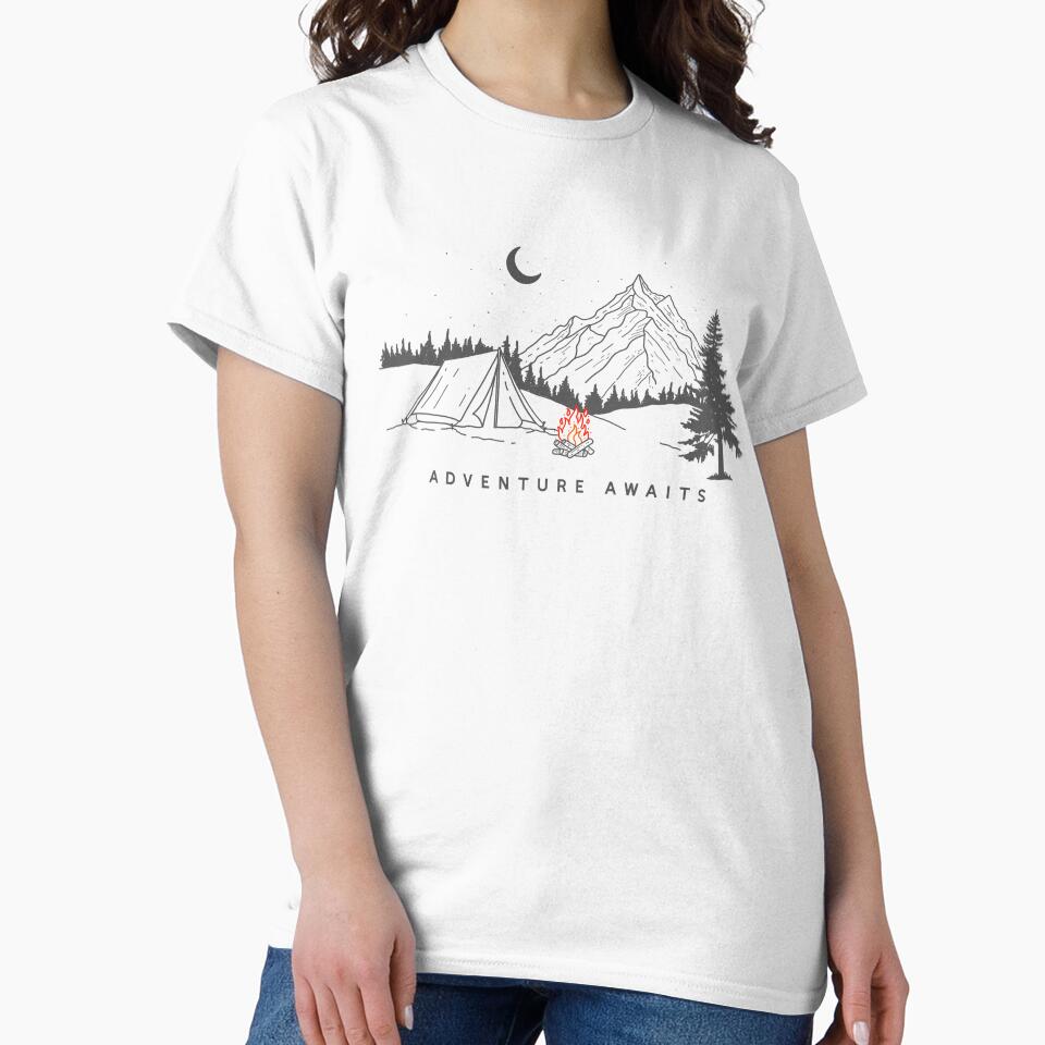 Adventure Awaits Minimalist by ethnicdrawing