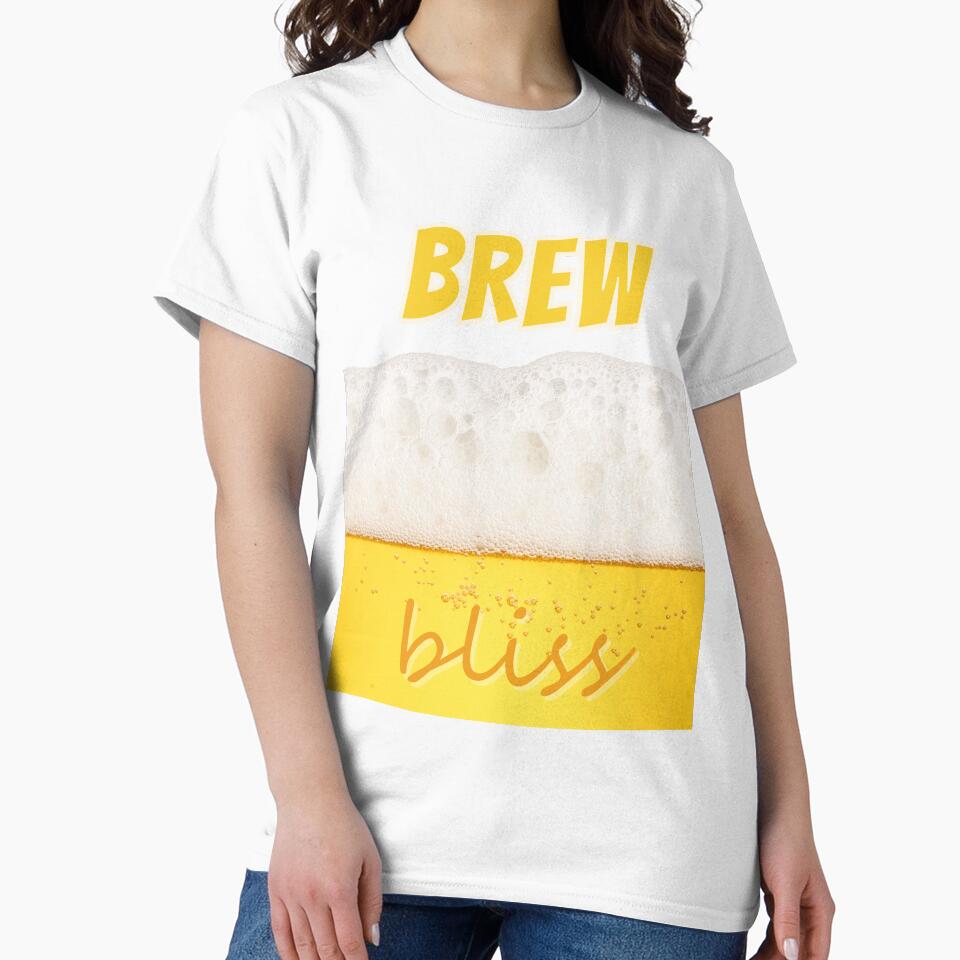 Foamy Beer Graphic with Blissful Vibes by E20STUDIO