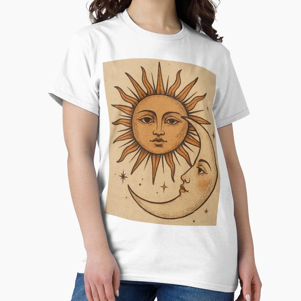 Whimsical sun and moon by mhallthomsen