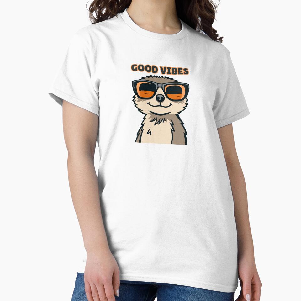 Good Vibes Meerkat by PrintyRelatable
