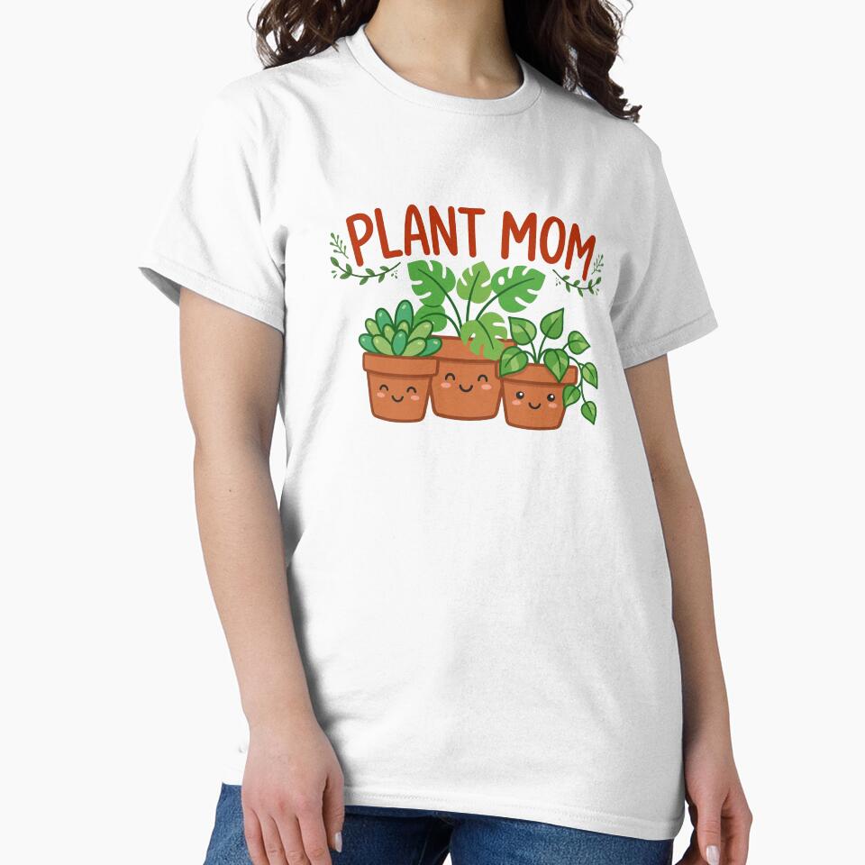Plant Mom Cute Potted Plants Funny Plant Lady Sticker by Gurrteg