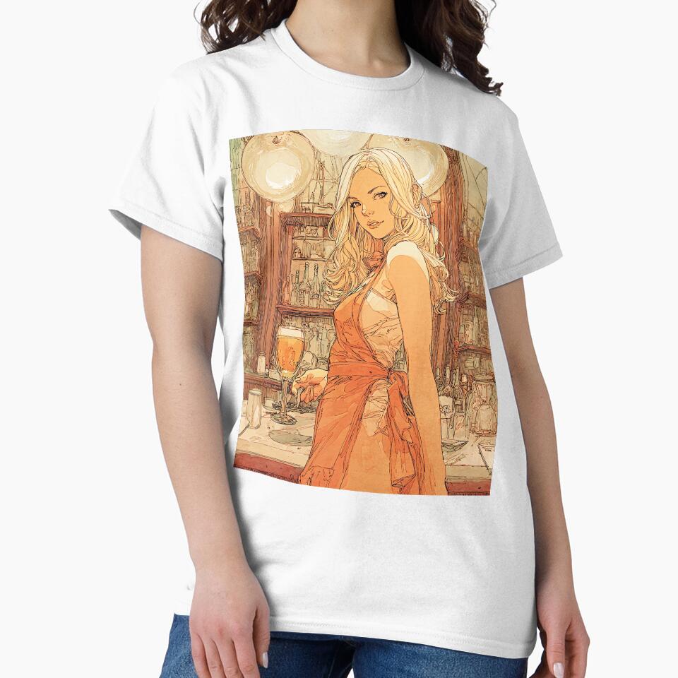 Vintage Barmaid Illustration by Banal25