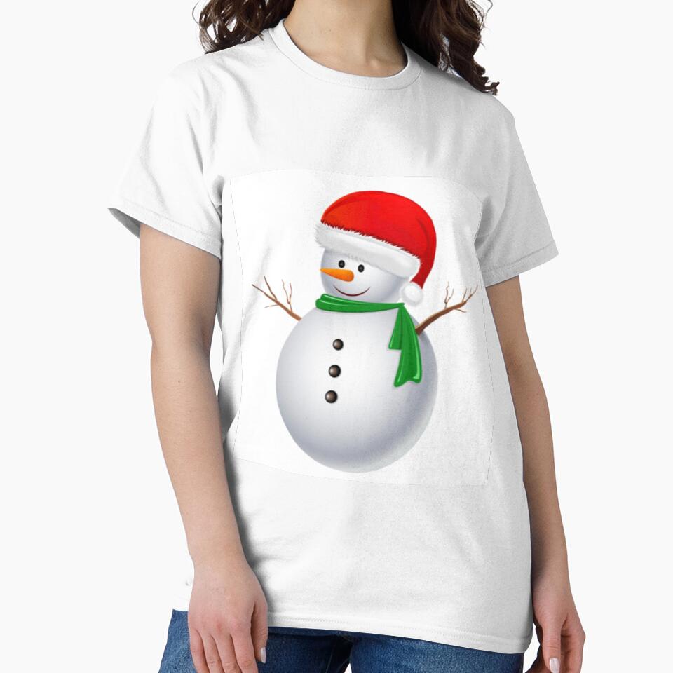Snowman with big Santa hat by Roisin678