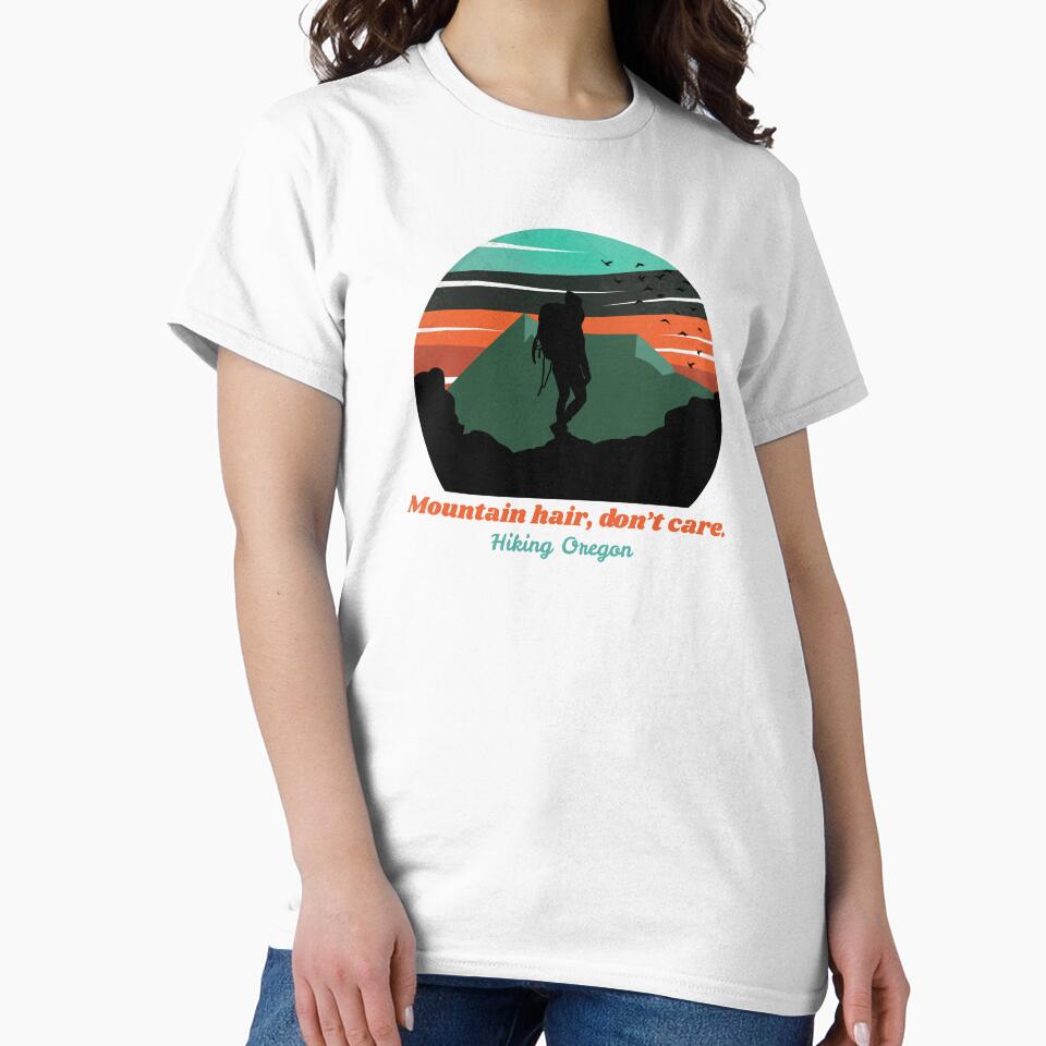 Mountain hair, don't care. Hiking Oregon. by Ink & Fabric