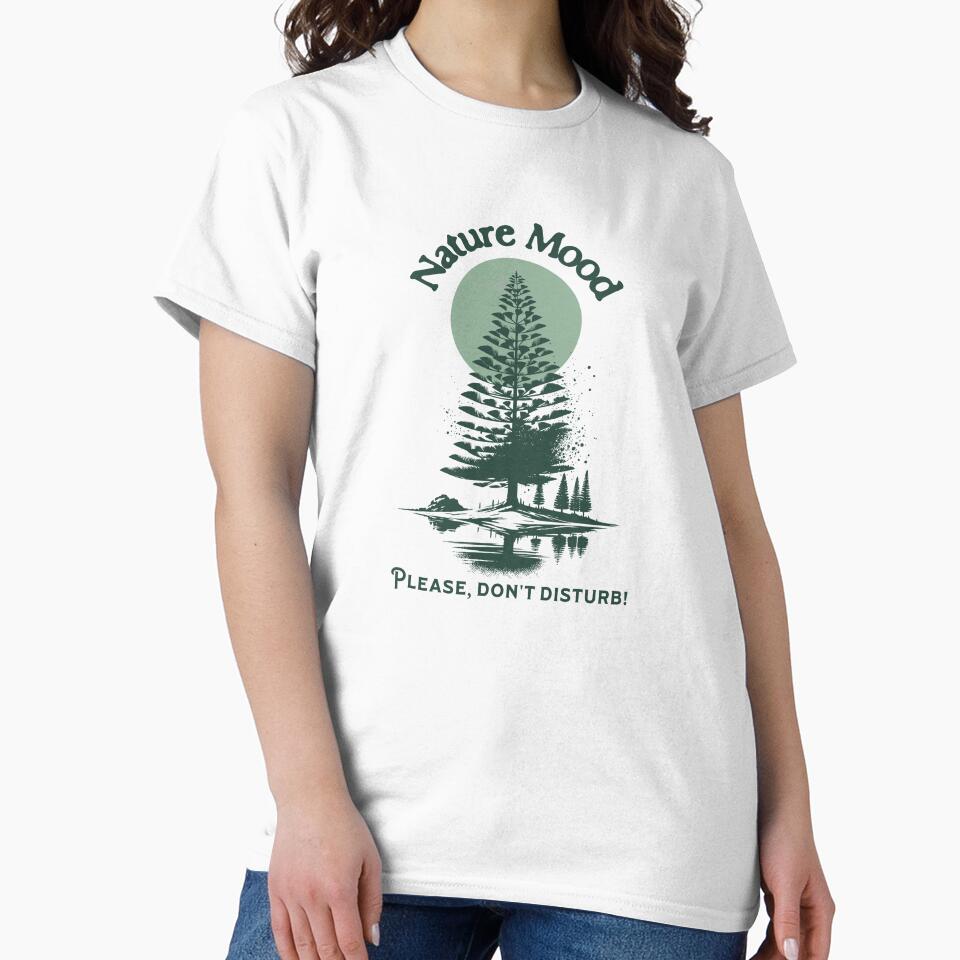 Title: Nature Mood Forest Moon Minimalist Design by PrintandJoy