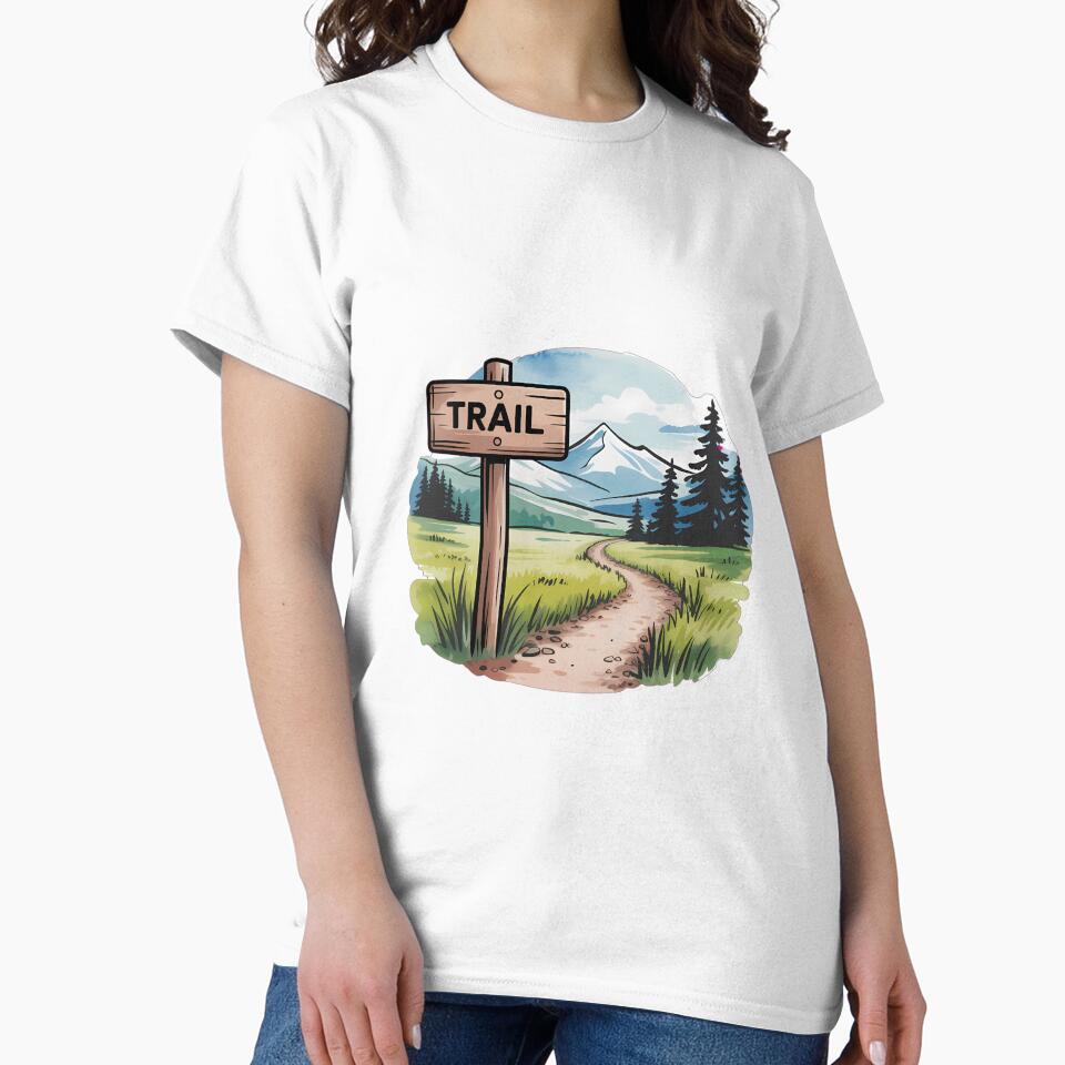 Watercolor Trail Marker Sign by NiftyWrx