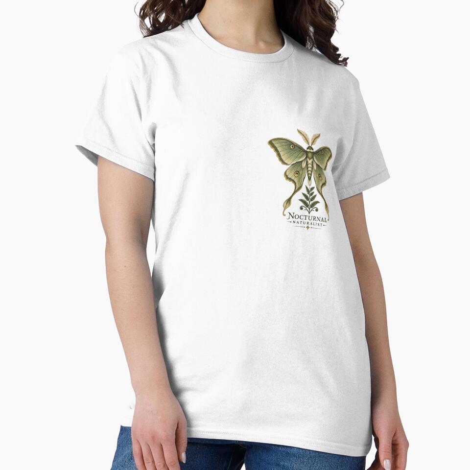 Mothing Moth Enthusiast | Vintage Botanical Lepidoptera | Moth-er Naturalist Gift by Brackenlume Studio