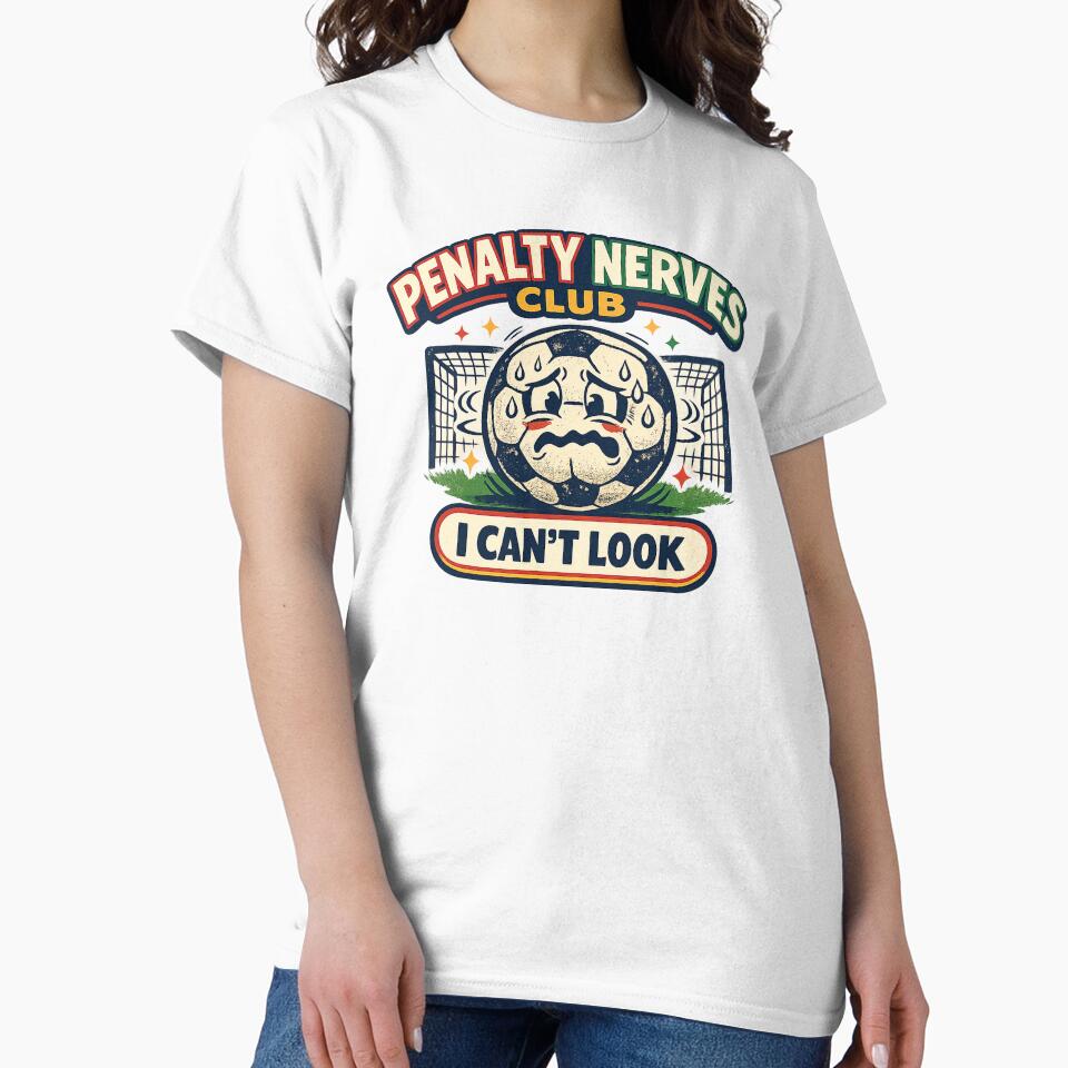 Penalty Nerves Club I Can’t Look Soccer Shirt by Concrete Coffee Studio
