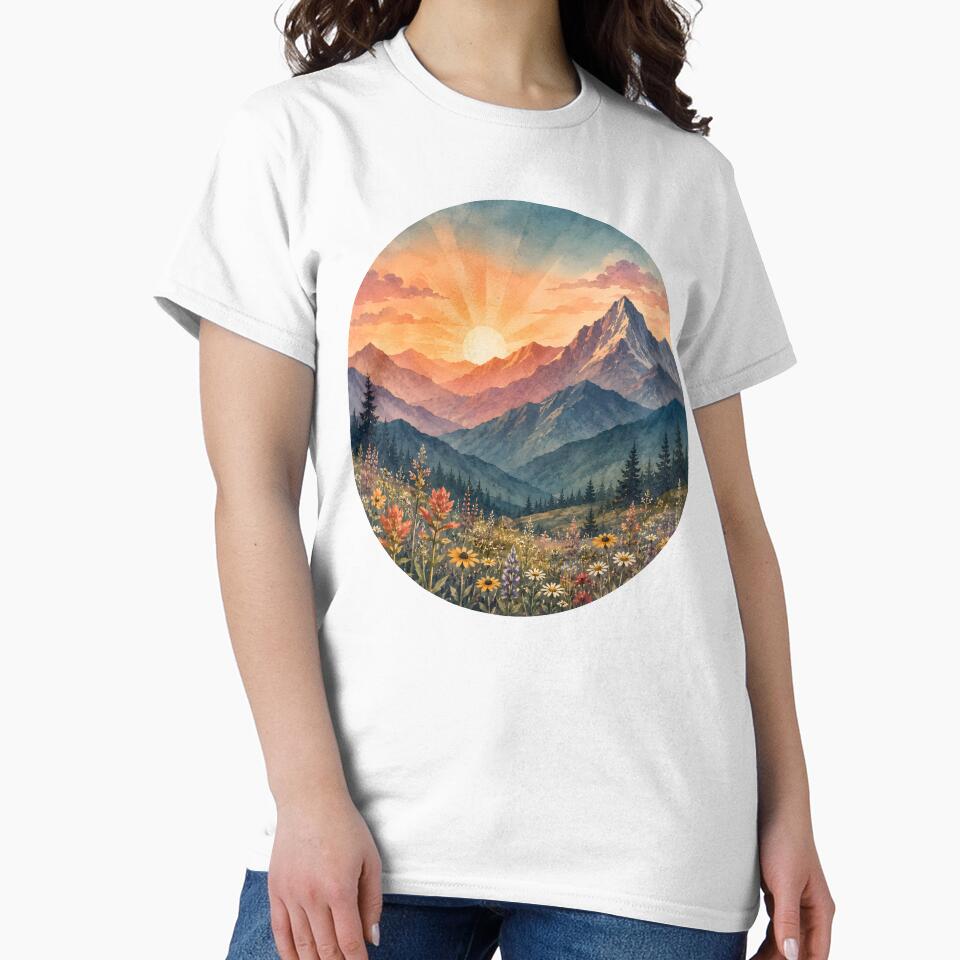 Mountain sunrise by trendspatterns