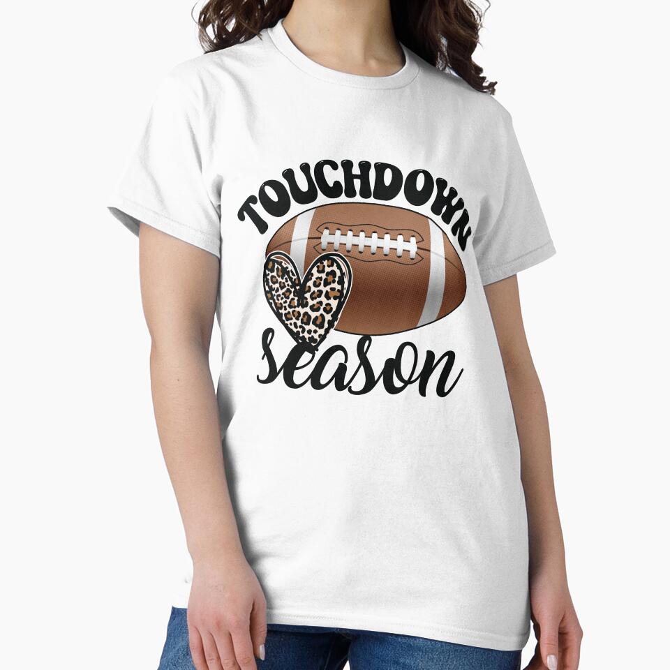Copy of Bleached Touchdown Season Leopard Game Day Football by udhop